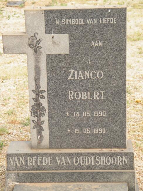 OUDTSHOORN Zianco Robert, van Reede van 1990-1990