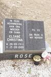 ROSE Elsabe Christina 1911-1989