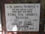 BOISSON Ernest 1901-1975 & Ethel Eva 1905-1964