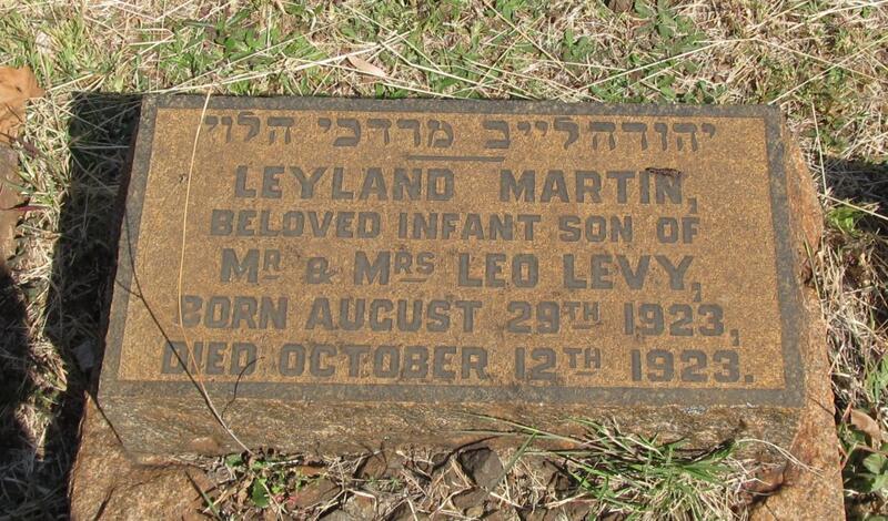 LEVY Leyland Martin 1923-1923