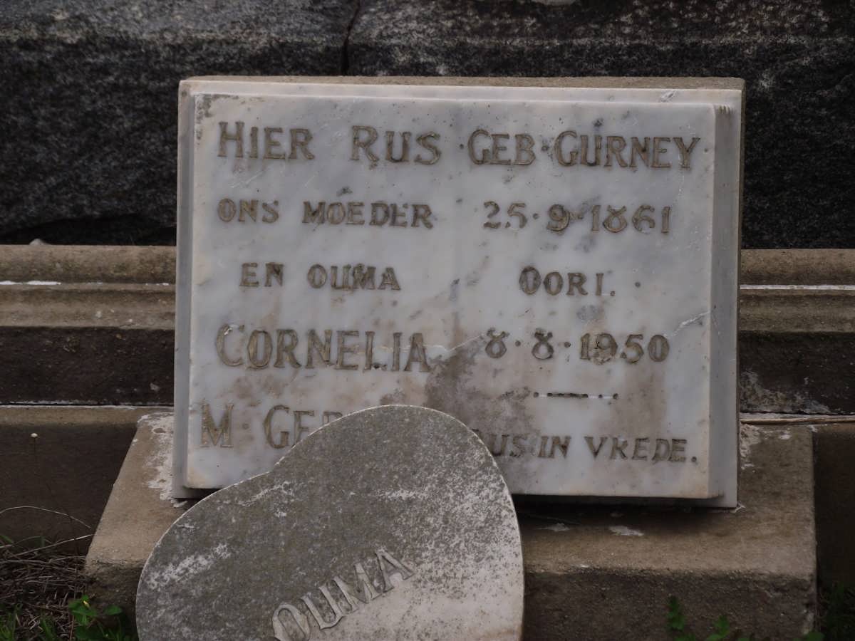 GERBER Cornelia M. nee GURNEY 1861-1950
