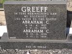 GREEFF Abraham C. 1927-1995 :: GREEFF Abraham C. 1958-1959