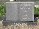 JANSEN Elizabeth Margaret 1913-1992