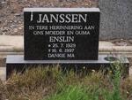 JANSSEN Enslin 1929-1997