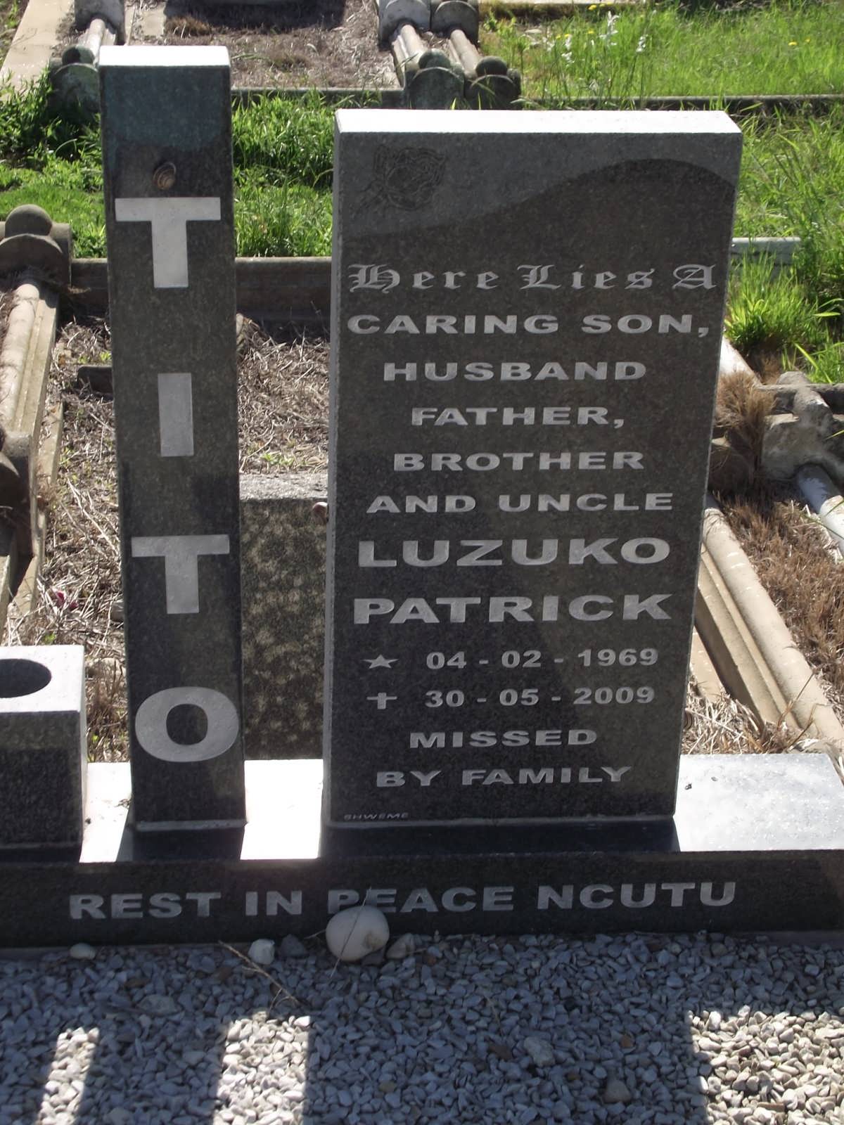 TITO Luzuko Patrick 1969-2009