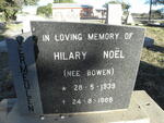 NOEL Hilary nee BOWEN 1939-1988