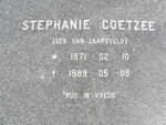 COETZEE Stephanie nee VAN JAARSVELD 1971-1989