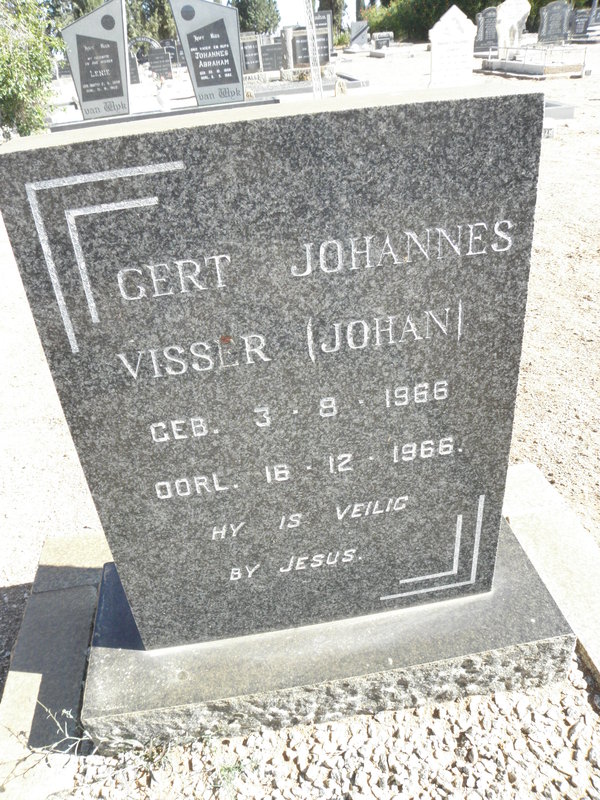 VISSER Gert Johannes 1966-1966