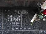 WEYERS Salomon Stefanus 1958-2010
