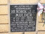 MULDER Hendrik J.J. 1952-2005