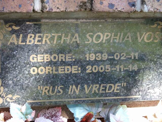 VOS Albertha Sophia 1939-2005