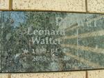 WET Leonard Walter, de 1948-2003