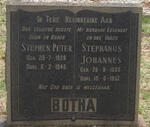 BOTHA Stephanus Johannes 1893-1957 :: BOTHA Stephen Peter 1928-1945 