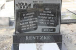 RENTZKE Gerrit Van Wyk 1910-1972 & Paulina VAN ZYL 1905-1993