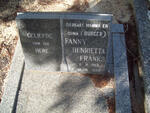 FRANKS Fanny Henrietta nee BURGER 1913-1989