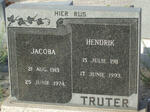 TRUTER Hendrik 1911-1993 & Jacoba 1913-1974