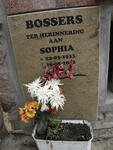 BOSSERS Sophia 1933-2012