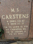 CARSTENS M.S. 1940-1999