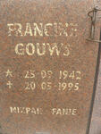GOUWS Francis 1942-1995
