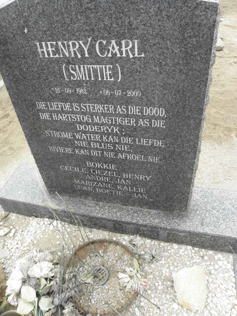 SMIT Henry Carl 1942-2000