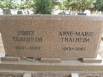 THALHEIM Fritz 1897-1969 & Anne-Marie 1913-2007