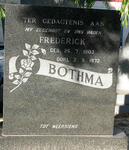 BOTHMA Frederick 1903-1972