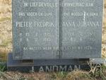 LANDMAN Pieter Fredrik 1920-1990 & Anna Johanna 1926-1990