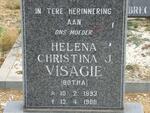 VISAGIE Helena Christina J. nee BOTHA 1893-1988