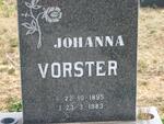 VORSTER Johanna 1895-1983