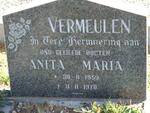 VERMEULEN Anita Maria 1959-1978