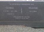 SIMON George 1921-1981 & Marthie -2004