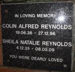 REYNOLDS Colin Alfred 1936-1996 & Sheila Natalie 1935-2009