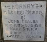 HORNBY John Healea 1895-1981 & Mary Sheila 1899-1981