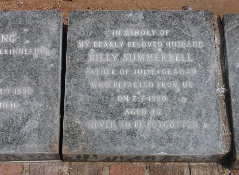 SUMMERBELL Billy -1980