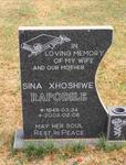 RAPODILE Sina Xhoshiwe 1949-2002