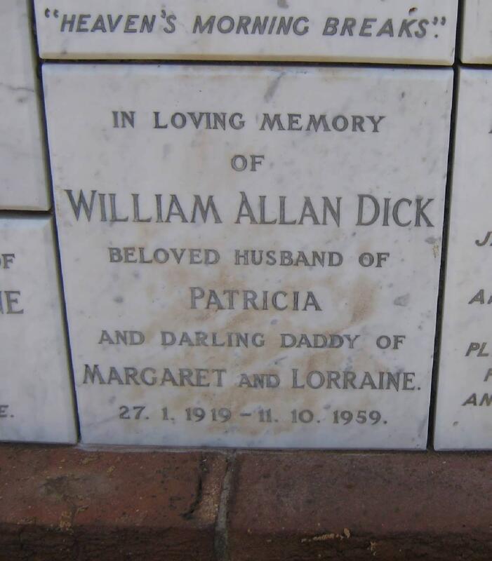 DICK William Allan 1919-1959