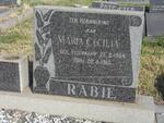 RABIE Maria Cecilia nee STEENKAMP 1884-1968