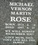ROSE Michael Vernon Martin 1973-1997