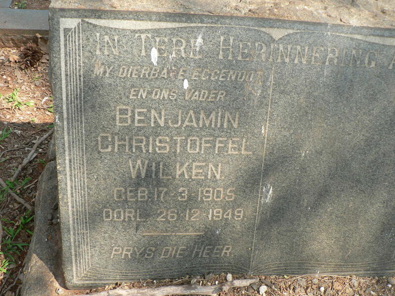 WILKEN Benjamin Christoffel 1905-1949