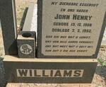 WILLIAMS John Henry 1908-1952