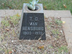 RENSBURG T.G., van 1903-1973