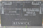 RENWICK John -1982 & Teresa -1997