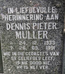 MULLER Dennis Pieter 1933-1991