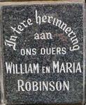ROBINSON William & Maria