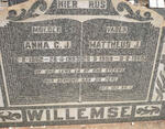 WILLEMSE Mattheus J. 1899-1960 & Anna C.J. 1902-1993
