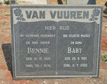 VUUREN Bennie, van 1913-1976 & Baby 1921-2002