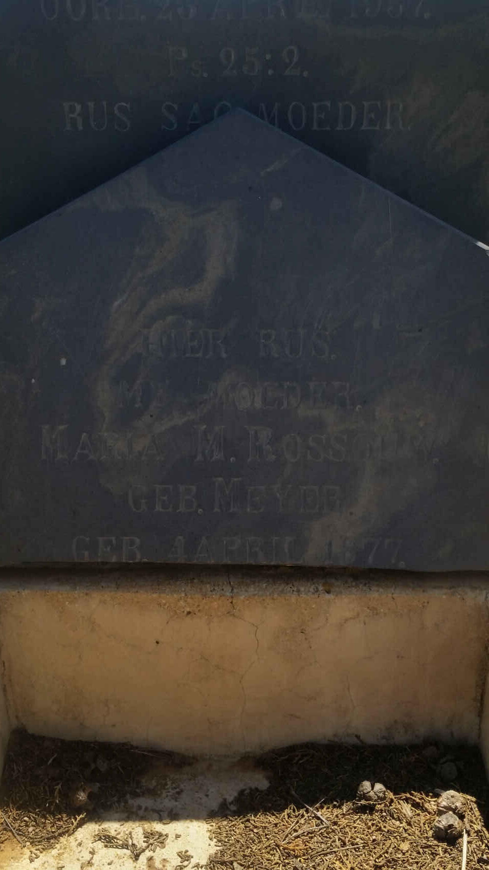 ROSSOUW Maria M. nee MEYER 1877-