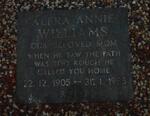 WILLIAMS Alfra Annie 1905-1985