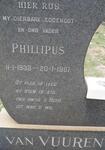 VUUREN Phillipus, van 1933-1967
