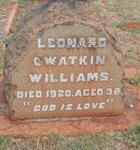 WILLIAMS Leonard C. Watkin -1920